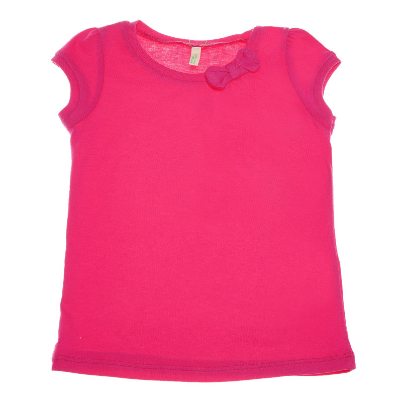 Tricou roz din bumbac pentru fete  130469