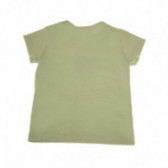 Tricou din bumbac gri verzui pentru băieți Benetton 130633 2