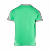 Tricou de bumbac verde deschis pentru băieți Benetton 130651 2