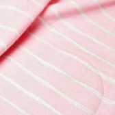 Pantaloni din bumbac roz pentru fete Benetton 130719 3