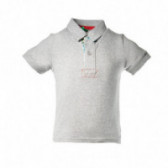 Tricou de bumbac gri pentru băieți Benetton 130744 