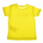 Tricou de bumbac, galben pentru bebeluși Benetton 130787 2