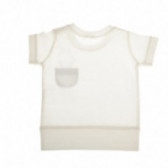 Tricou alb de bumbac pentru copii Benetton 130853 2