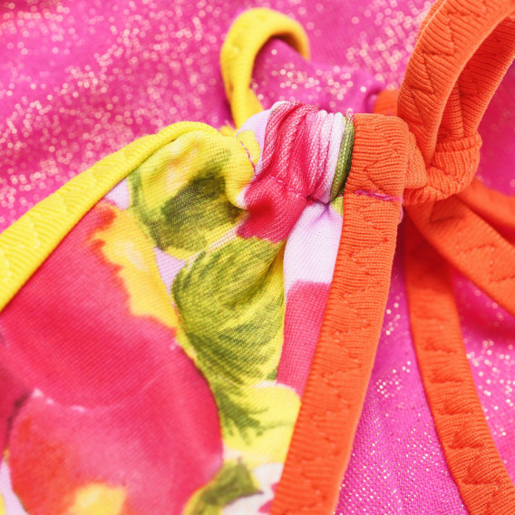 Costum de baie roz din două piese pentru fete Benetton 130894 3