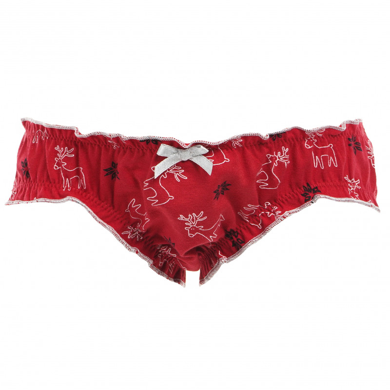 Bikini de bumbac roșu pentru fete  130904