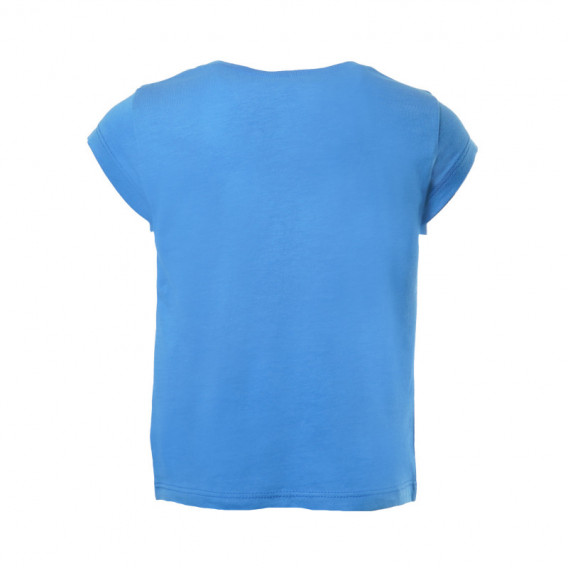 Tricou din bumbac albastru pentru băieți Benetton 130966 4