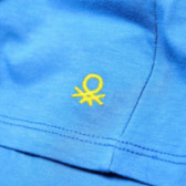 Tricou din bumbac albastru pentru băieți Benetton 130967 6