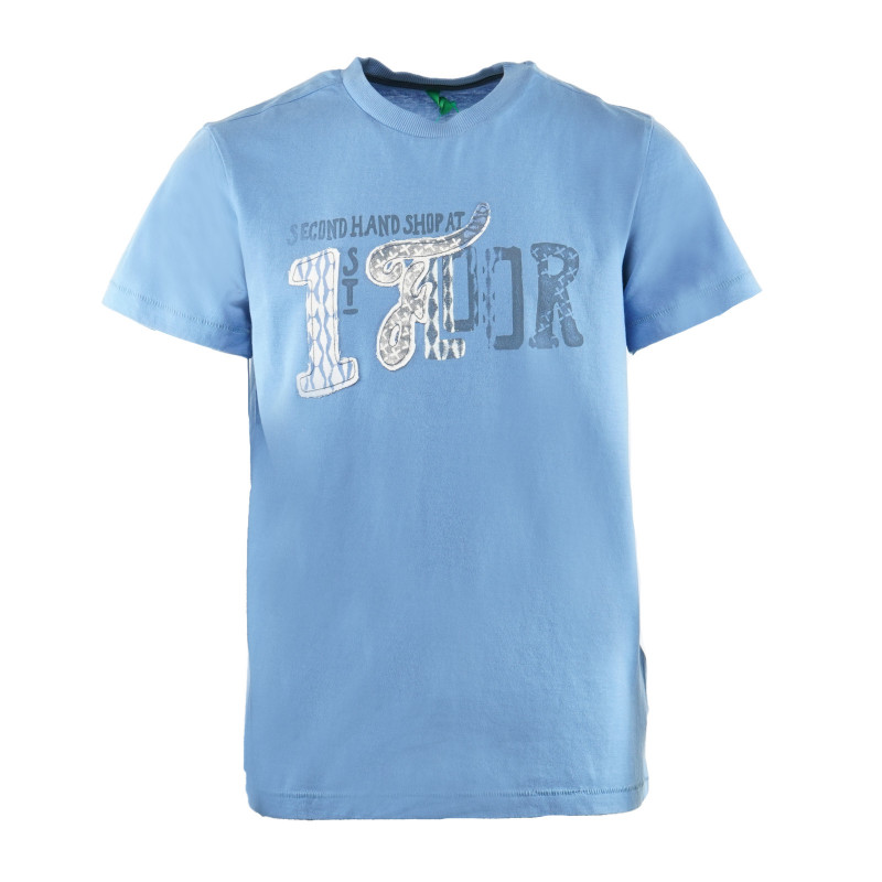 Bluză cu mâneci scurte pentru un băiat, albastru  131126