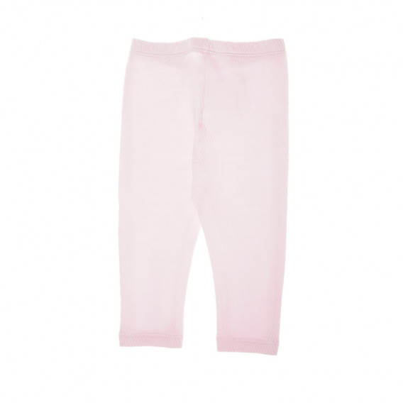 Pantaloni sport din bumbac pentru fetiță, roz Benetton 131152 2