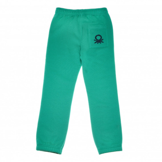 Pantaloni sport pentru băieți, verzi Benetton 131297 2