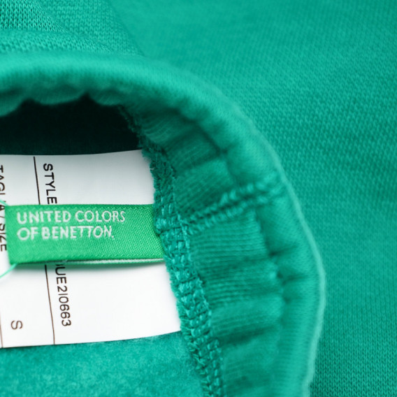 Pantaloni sport pentru băieți, verzi Benetton 131298 3
