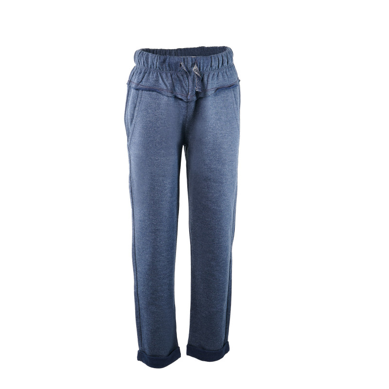 Pantaloni sport pentru o fată, albastru  131305