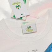 Bluză cu mâneci lungi pentru băieți, alb Benetton 131326 6