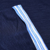Tricou din bumbac pentru băieți, albastru, cu mâneci în dungi Benetton 131353 3