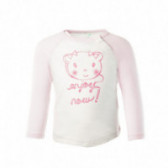 Bluză cu mânecă lungă pentru copii, roz Benetton 131473 2