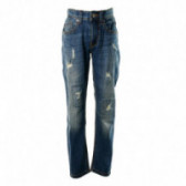 Jeans pentru băieți cu efect de uzură, albaștri Benetton 131524 