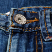 Jeans pentru băieți cu efect de uzură, albaștri Benetton 131527 4