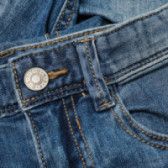 Pantaloni scurți din denim pentru băieți cu talie întărită, albaștri Benetton 131541 3