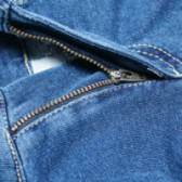 Pantaloni de bumbac, albastru turcoaz, pentru fete Benetton 131598 3