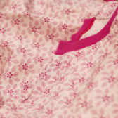 Rochie de bumbac în nuanțe de roz,  pentru fete Benetton 131609 3