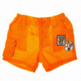Pantaloni scurți, portocalii cu aplicație, pentru copii Benetton 131621 