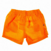Pantaloni scurți, portocalii cu aplicație, pentru copii Benetton 131622 2