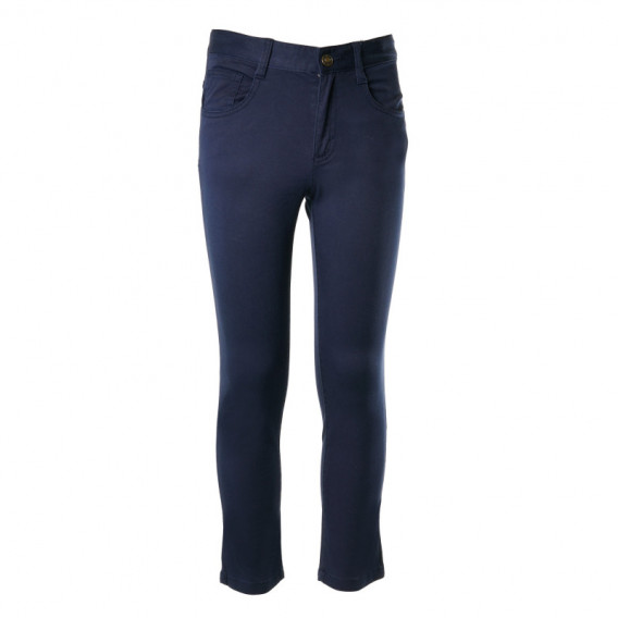 Pantaloni lungi pentru băieți, albastru profund Benetton 131641 
