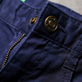 Pantaloni lungi pentru băieți, albastru profund Benetton 131643 3
