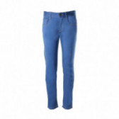 Pantaloni pentru băieți, de culoare albastră, cu talie reglabilă Benetton 131644 