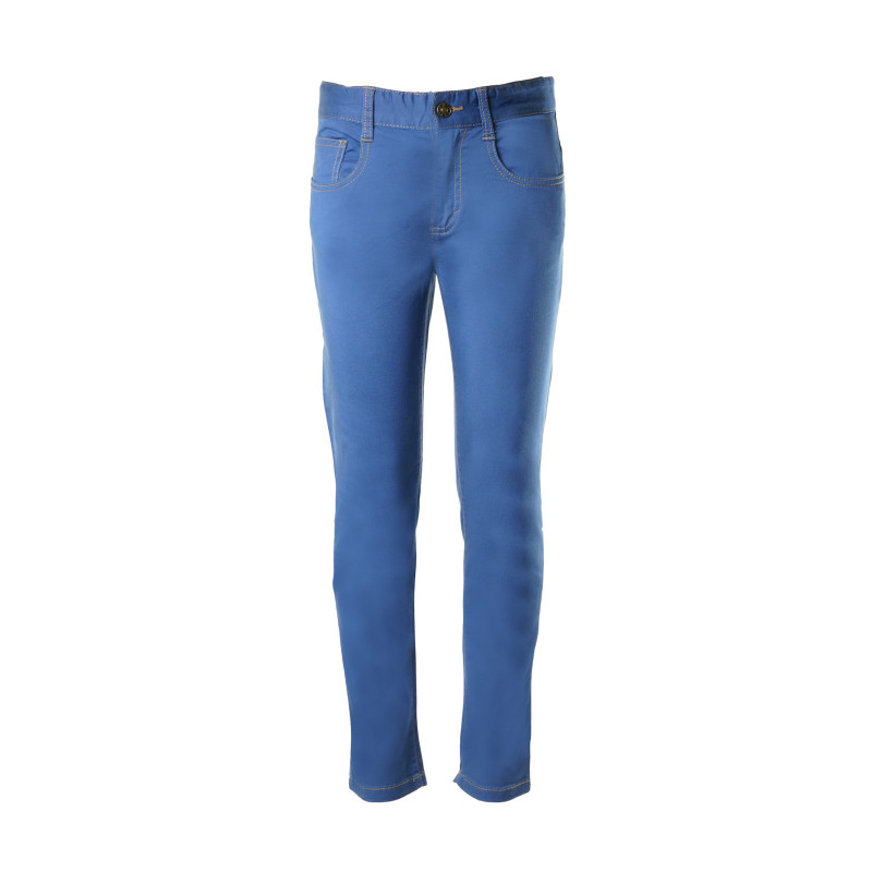 Pantaloni pentru băieți, de culoare albastră, cu talie reglabilă  131644