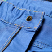 Pantaloni pentru băieți, de culoare albastră, cu talie reglabilă Benetton 131647 4