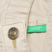 Pantaloni pentru băieți, bej deschis Benetton 131650 3