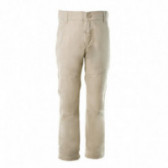 Pantaloni de bumbac pentru băieți, bej deschis Benetton 131757 