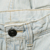 Pantaloni scurți din bumbac, albastru deschis, pentru băieți Benetton 131782 3
