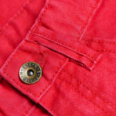 Pantaloni pentru fete, roșu aprins Benetton 131816 2