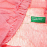 Fusta pentru fete, roz cu paiete Benetton 131847 4