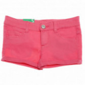Pantaloni scurți pentru fete, roz Benetton 131851 
