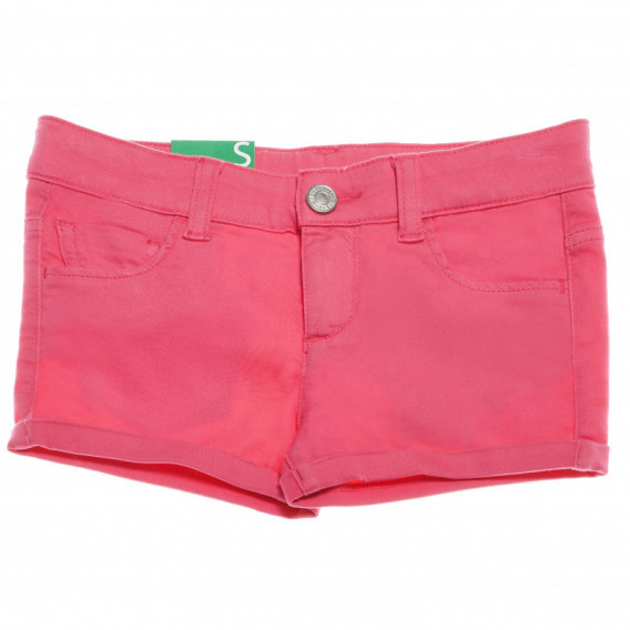 Pantaloni scurți pentru fete, roz Benetton 131851 