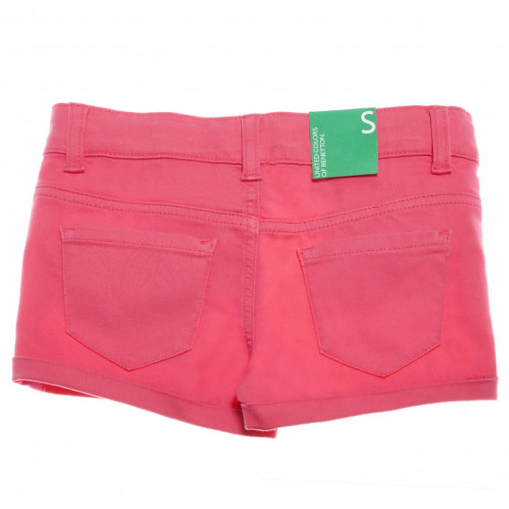 Pantaloni scurți pentru fete, roz Benetton 131852 2