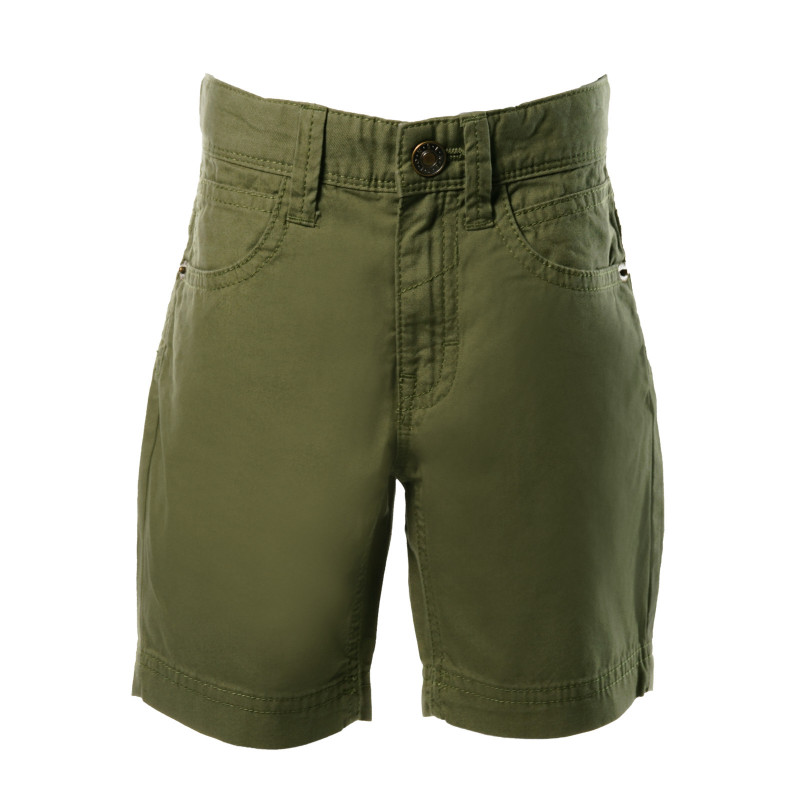 Pantaloni scurți din bumbac pentru băieți, verde kaki  131869