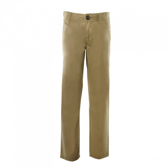 Pantaloni de bumbac pentru băieți, maro Benetton 131892 
