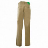 Pantaloni de bumbac pentru băieți, maro Benetton 131893 2