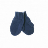 Mănuși din lână tricotate pentru băieți albastru închis Benetton 132283 