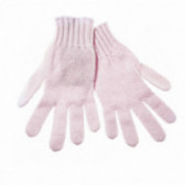 Mănuși din lână tricotate pentru fete, roz Benetton 132297 