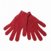 Mănuși din lână tricotate roșii Benetton 132300 