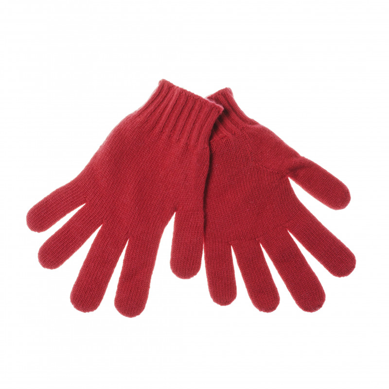 Mănuși din lână tricotate roșii  132300