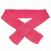 Fular tricotat pentru fete roz solid Benetton 132333 
