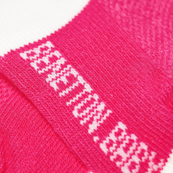 Șosete roz cu alb pentru fete Benetton 132372 3