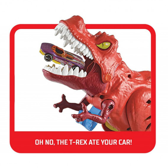 Set de joc Puterea T-rex + mașină Hot Wheels 133060 8