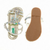 Sandale cu aplicație de fluturi pentru fete, argintiu Benetton 135441 3